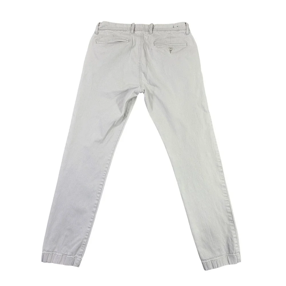 J.Crew 484 Slim Fit Stretch Chino Pants Mens 32x31 Light Gray Cotton Blend